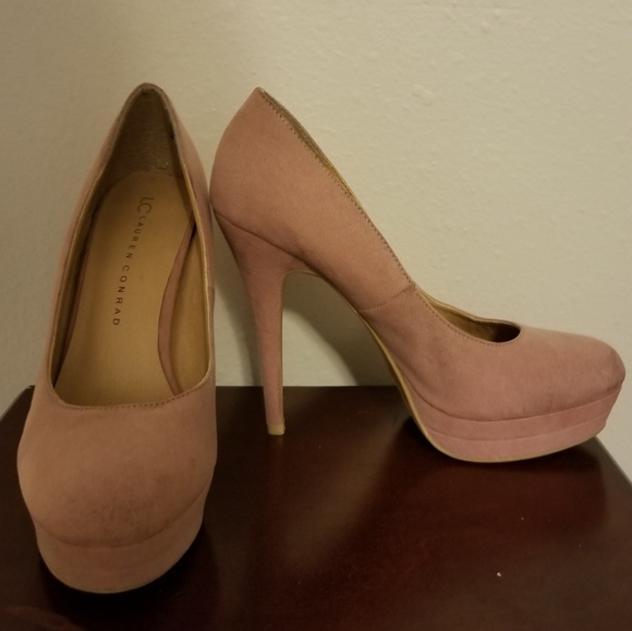 Lauren Conrad Blush Platform Heels 7.5 - Picture 3 of 3